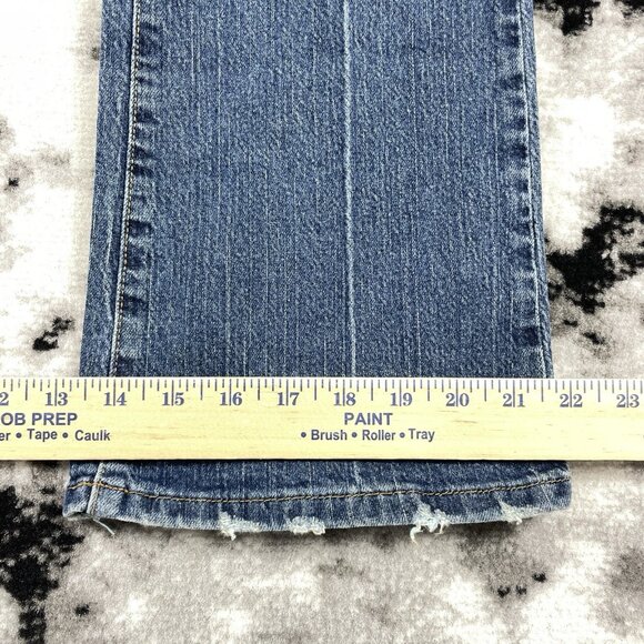 American‎ Eagle Bootcut Jeans Womens Size 8 Long Medium Wash Cowgirl Western - Picture 6 of 13